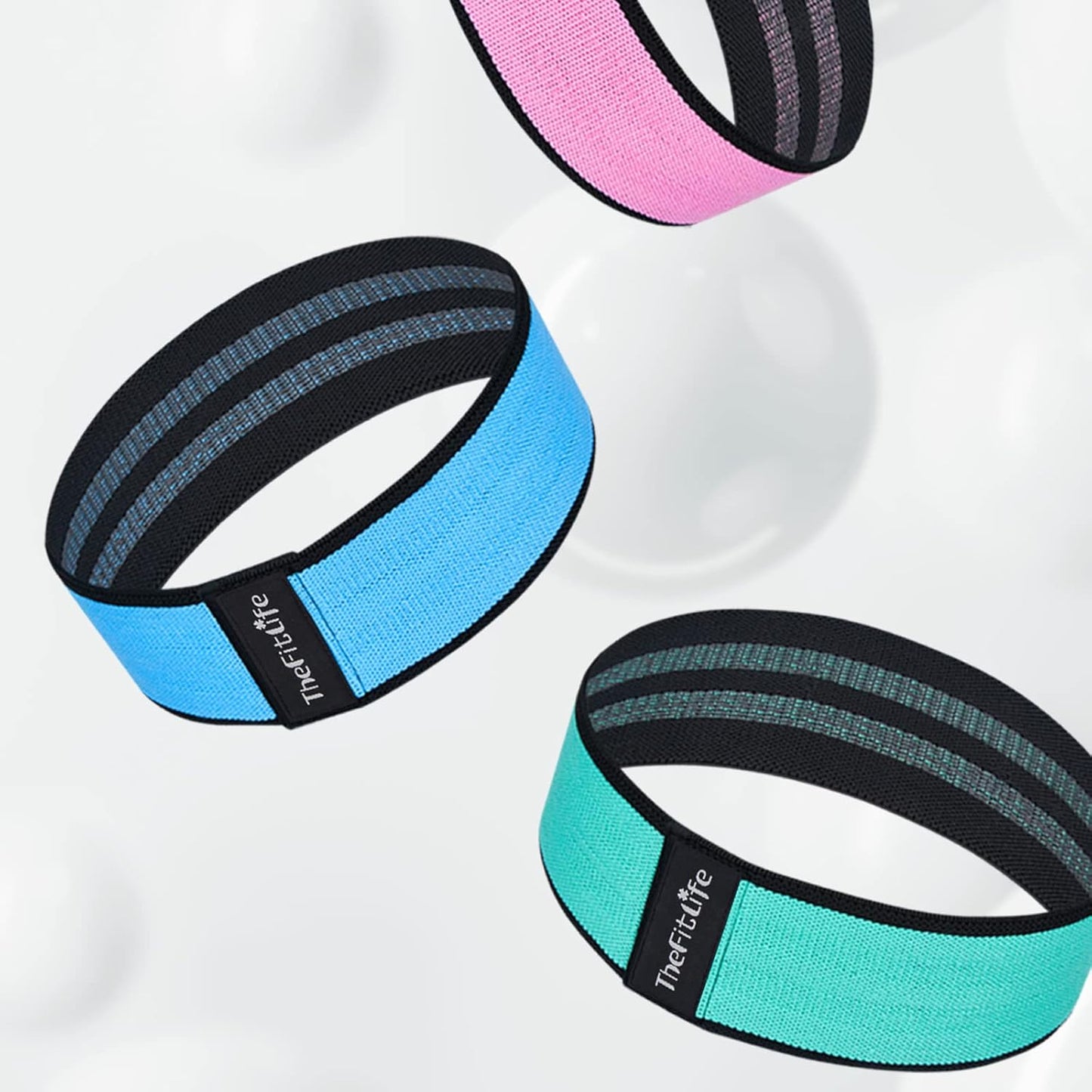 Fabric Resistance Exercise Bands for Women - Versatile Workout Bands for Booty, Hip, Glute, Leg, Thigh, Squat, and Butt Lift Exercises for Home Gym Fitness